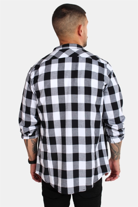 URBAN CLASSICS Checked Flanell Shirt Black/White