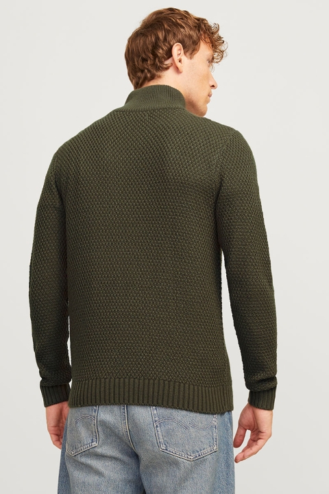 Jack & Jones Craig Knit Half Zip Canteen