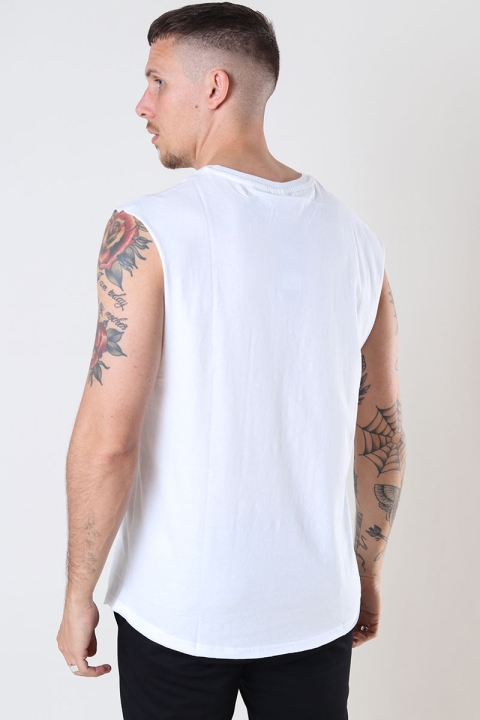 Urban Classics Open Edge Sleeveless Tee White