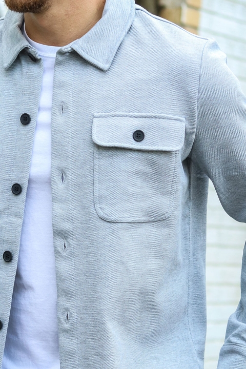 ONLY & SONS Kodyl Overshirt  Light Grey Melange