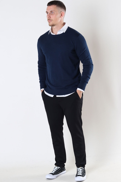 Jack & Jones EMIL KNIT CREW NECK Navy Blazer