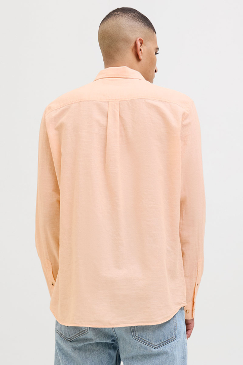 Jack & Jones Summer Band Shirt LS Peach Parfait