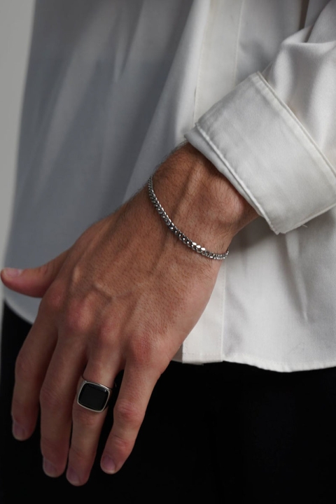 Northern Legacy Minimal Sequence Bracelet Sølvtonet