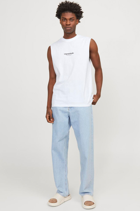 Jack & Jones Vesterbro Sleeveless Tee Bright White