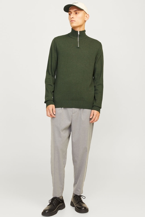 Jack & Jones Emil Knit Half Zip Kombu Green