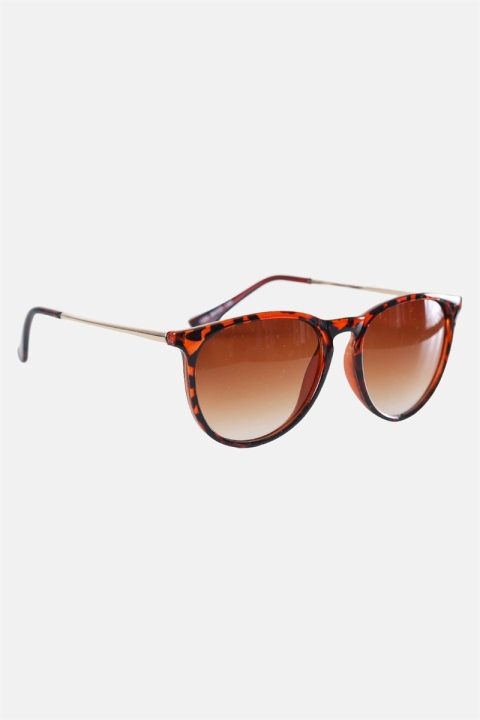 Fashion 1394 des lunettes de soleil Brown Havana Gold Brown Gradient Lens