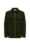 ONLY & SONS Kodyl Zip Overshirt Rosin