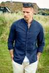 Jack & Jones Summer Band Shirt LS Navy Blazer