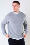 Solid Valencia Crew Knit Light Grey Melange