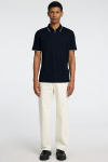 Selected Fave Zip Sport Polo SS Sky Captain