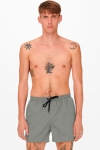 ONLY & SONS Ted Swim Shorts Castor Gray