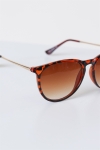 Fashion 1394 des lunettes de soleil Brown Havana Gold Brown Gradient Lens