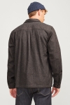 Jack & Jones Raymond Melange Solid LS Overshirt Slate Black