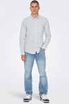 ONLY & SONS Caiden LS Linen Shirt Cashmere Blue