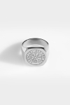 Northern Legacy Oversize Vegvisir Anneau Silver