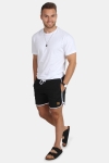 Urban Classics Retro swim shorts Black/White