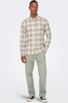 ONLY & SONS Gudmund LS Checked Shirt Antique White