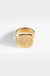 Northern Legacy Oversize Vegvisir Anneau Gold