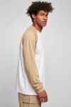 Urban Classics Organic Oversized Raglan Longsleeve White/Beige