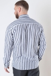 Selected Reg New Linen Shirt LS Sky Captain Stripe