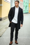 Jack & Jones Harrison Wool Coat Black