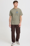 Solid Mannis T-Shirt Laurel Oak