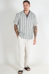 ONLY & SONS Trev Regular SS Structure Stripe Shirt Tea