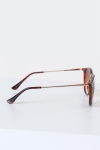 Fashion 1394 des lunettes de soleil Brown Havana Gold Brown Gradient Lens