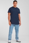 Urban Classics Shaped Long Tee Navy