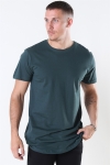 URBAN CLASSICS Shaped Long Tee Bottle Green