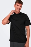 ONLY & SONS Otis Regular Mock Neck Tee Black