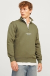 Jack & Jones Vesterbro Half Zip Sweat Kalamata