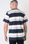 Clean Cut Copenhagen Bradley Cotton Tee Dark Navy Stripes