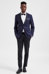 Selected Logan Shawl Tux Blazer Dark Sapphire