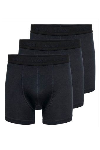 Fitz Bamboo 3 Pack Logo Boxers Black