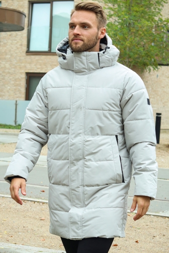 CARL LONG QUILTED COAT  Vapor Blue