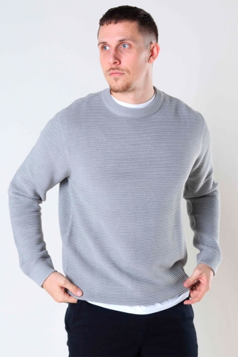 Valencia Crew Knit Light Grey Melange