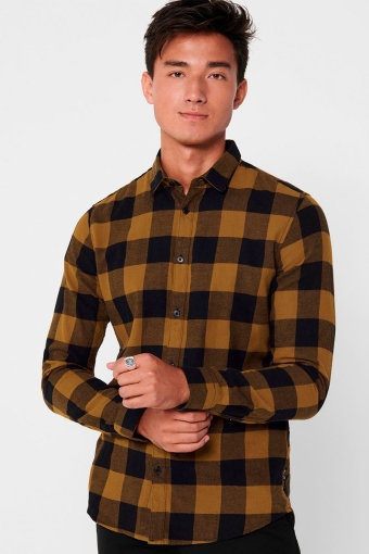 Gudmund LS Checked Shirt Monks Robe