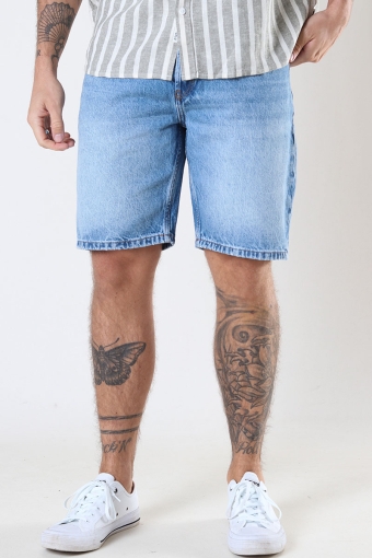 EDGE DENIM SHORTS Light Blue Denim