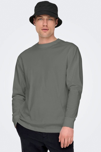 Fred Oversize LS Tee Castor Gray