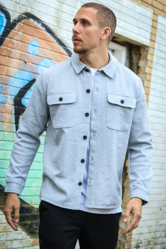 Kodyl Overshirt  Light Grey Melange