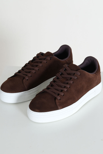 David Chunky Suede Leather Sneaker Chocolate Brown