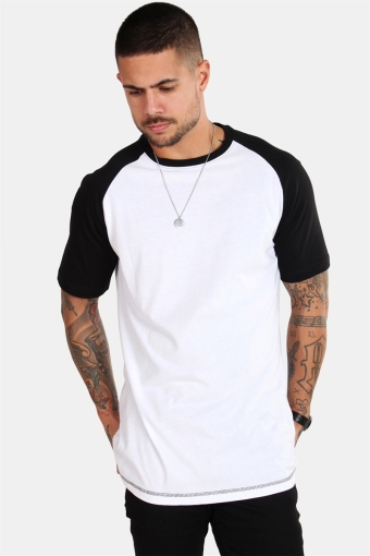 Raglan Tee White/Black