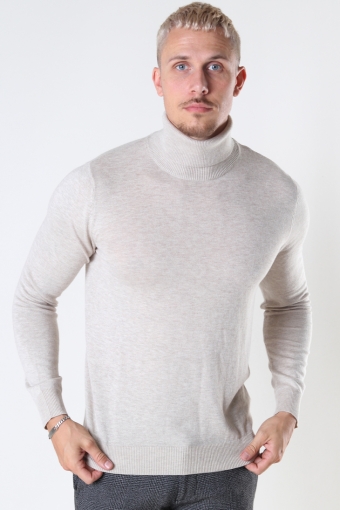 EMIL KNIT ROLL NECK Oatmeal