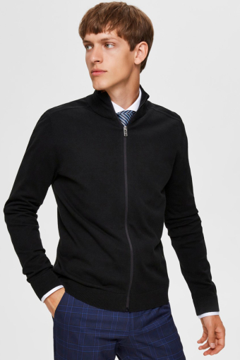 BERG FULL ZIP CARDIGAN Black