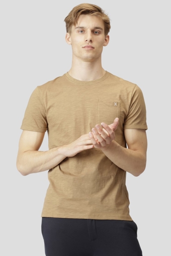 Kolding Organic Tee S/S Dark Camel