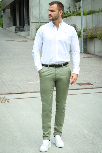  Marco Bowie Chinos Deep Lichen Green