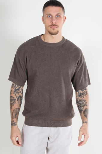 Bastian Knit Polo Crew Neck Falcon