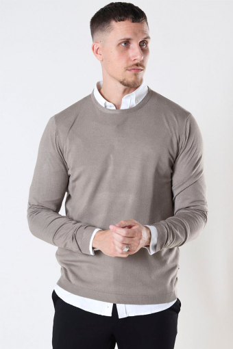 GREYSON CREW KNIT Dark Beige