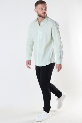 Reg New Linen Shirt LS Vetiver